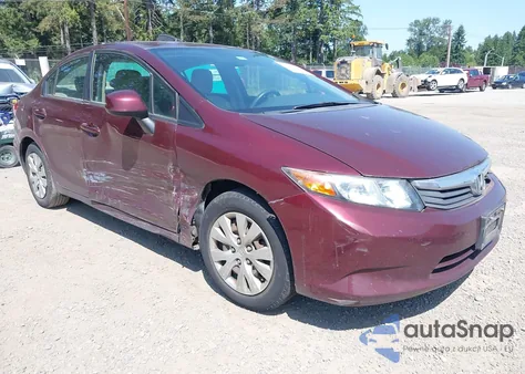 2012 Honda Civic Lx z USA, uszkodzony, nr VIN 19XFB2F54CE078246